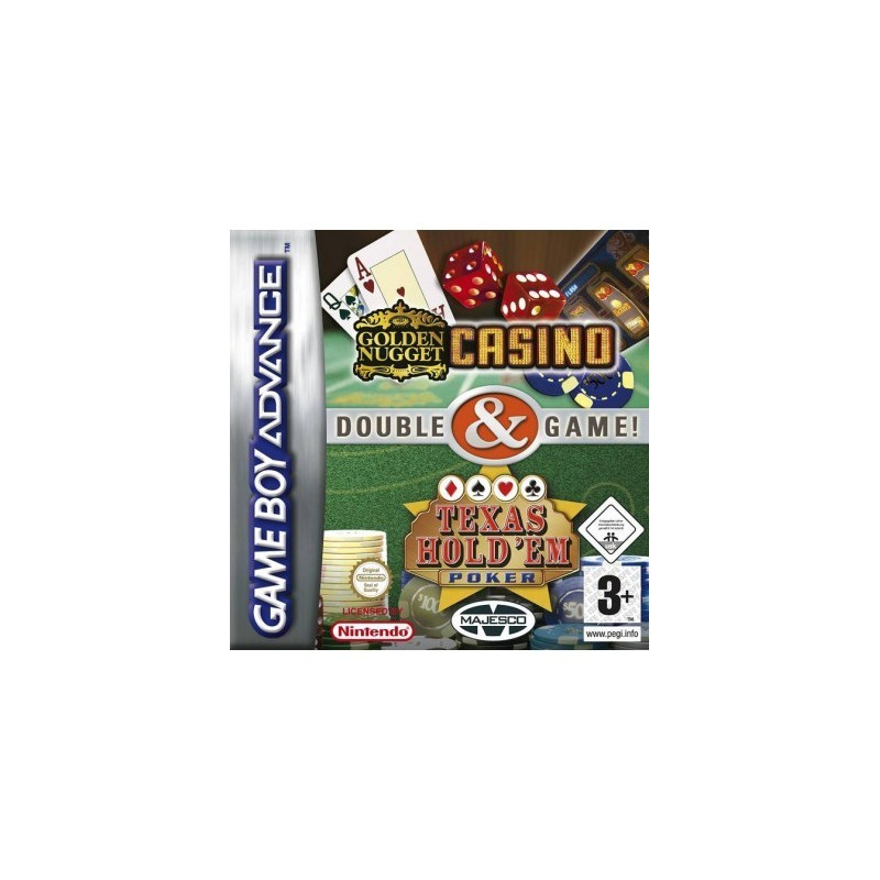 2 X 1 CASINO + POKER TEXAS GameBoy Advance