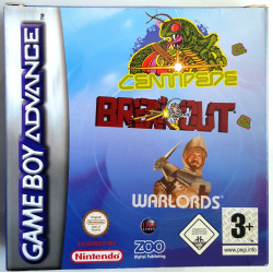 Centipede Breakout Warlords GameBoy Advance