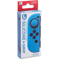 Controller Joy Silicona Azul+Grip Izquierdo Nintendo Switch