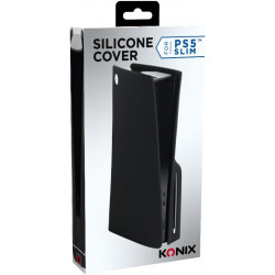 Konix Carcasa Protectora para Consola PS5 Slim - Silicona - Antigolpes - Antirayaduras color Negro