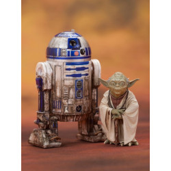 STAR WARS EPISODE V PACK 2 FIG ARTFX+ YODA Y R2-D2