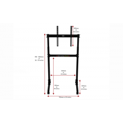 Free Standing Single Monitor stand NLR-A011