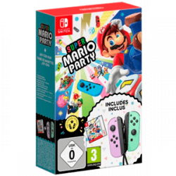 SWITCH Mario Party (código de descarga) + Joy-Con Verde Paste/Morado Pastel