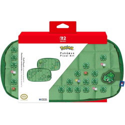 Puff Pouch Pixel Green Nintendo Switch2
